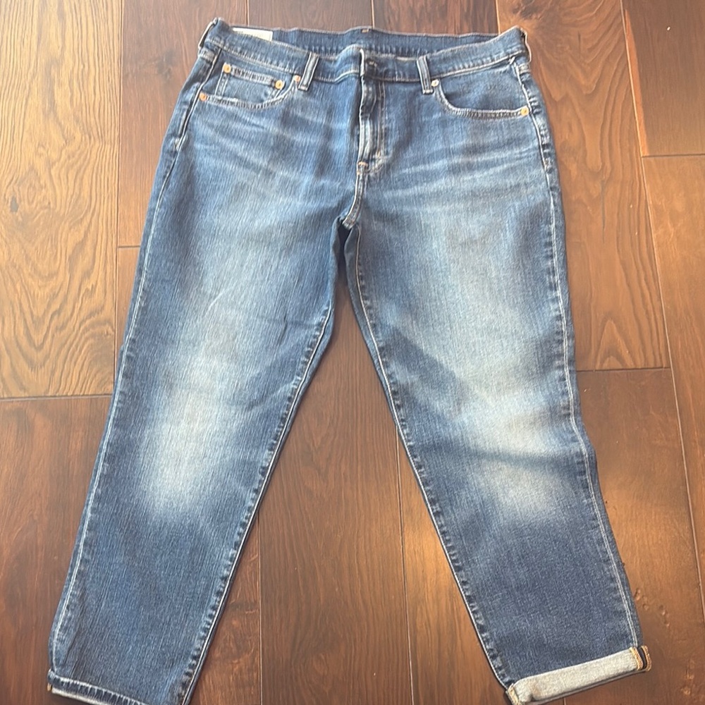 GAP Girlfriend Mid Rise Blue Jeans